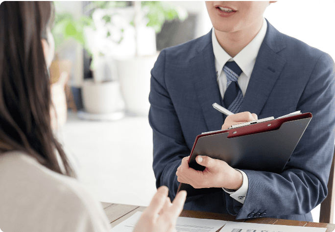 キャリア相談をしている様子