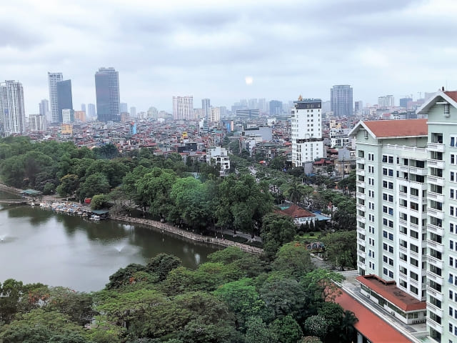 ハノイの町並み