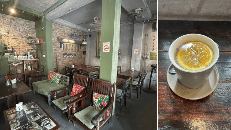 Cong Ca Pheの店内と飲み物