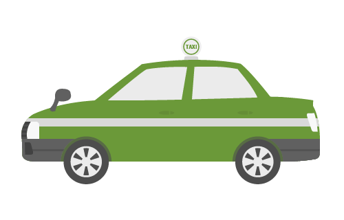タクシーのイラスト